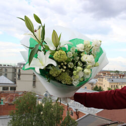Букет «Чижиковый зелёный» Букет «Чижиковый зелёный»