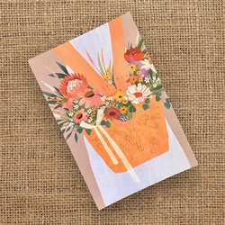 Букет «Открытка «Цветочная корзинка» / 10х15 см / PrintMyFlowers 50026»