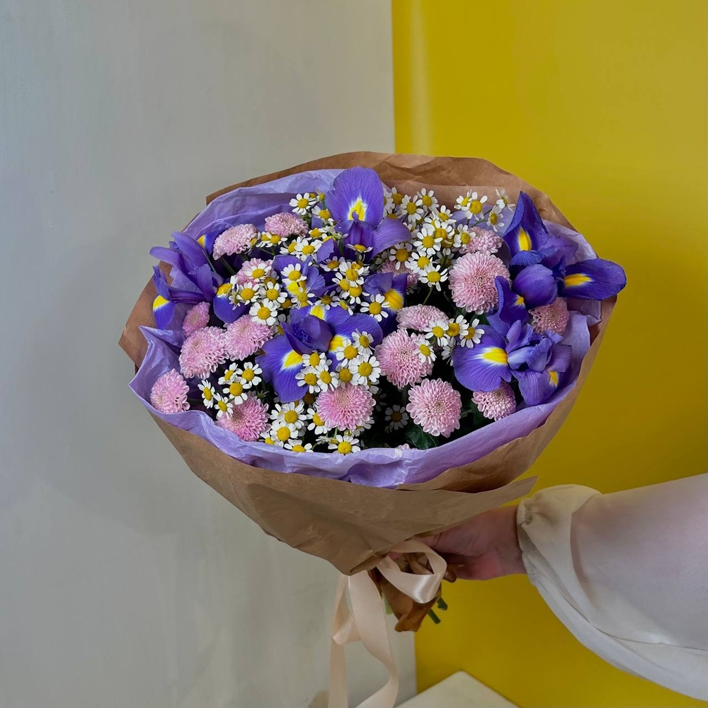 Ханки Панки: ирисы, хризантема и ромашки