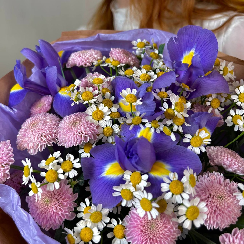 Ханки Панки: ирисы, хризантема и ромашки