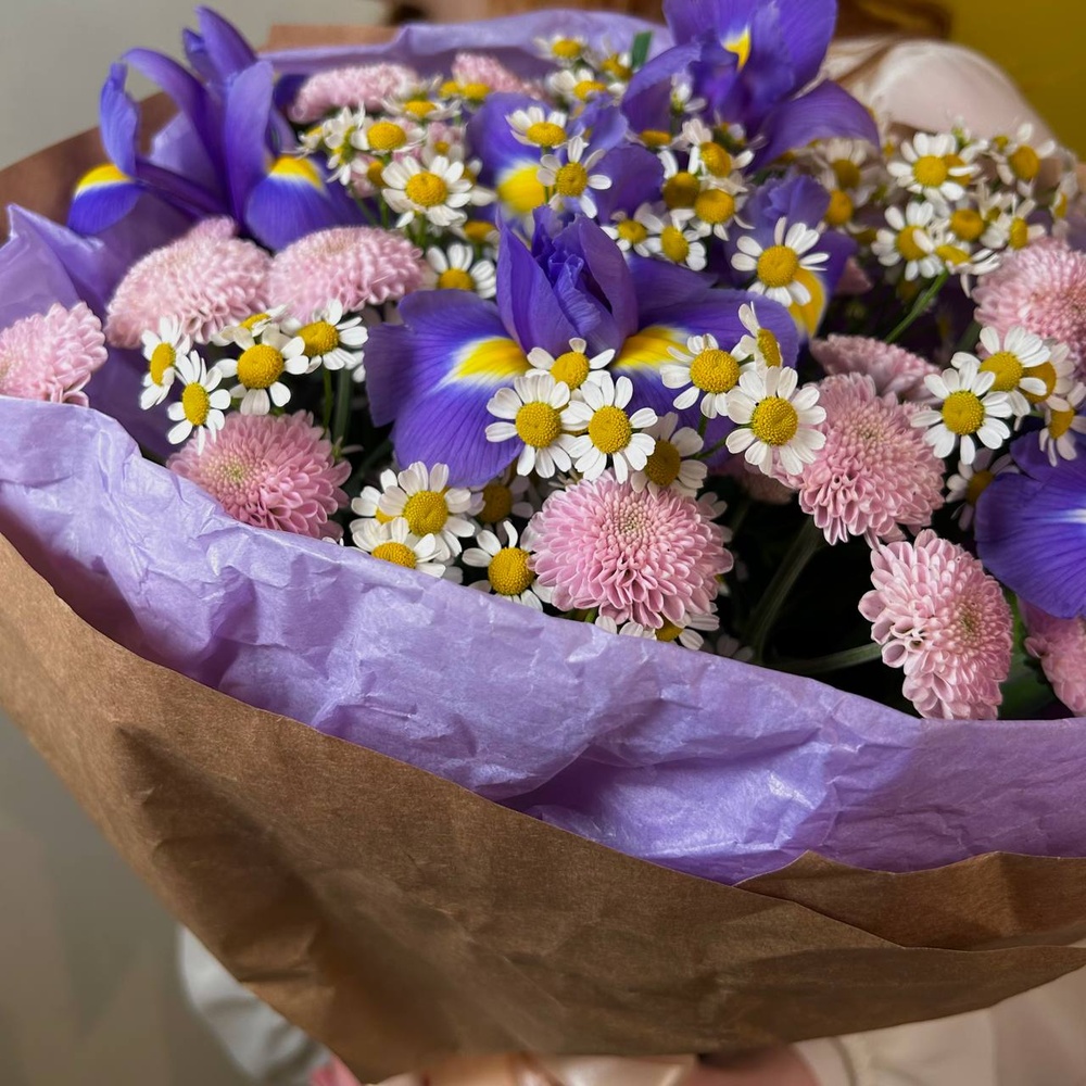 Ханки Панки: ирисы, хризантема и ромашки