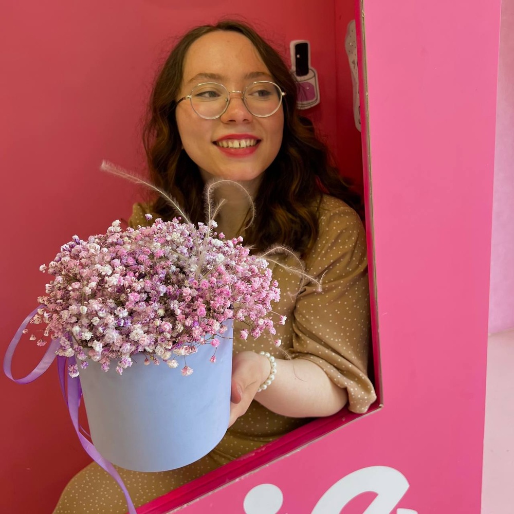 Май литтл пони: шляпная коробка с гипсофилой в Санкт-Петербурге