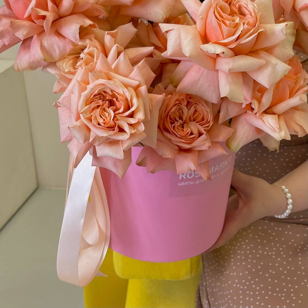 Мон Шери: французская роза Кахала в шляпной коробке