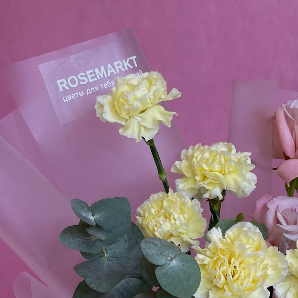 Твоя сладкая фантазия: кружевная роза Фейт и гвоздика + аквабокс и коробка-переноска