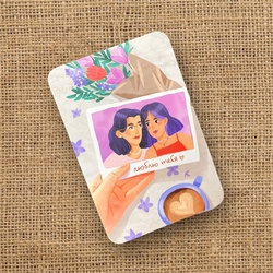 Букет «Мини-открытка «Люблю тебя» / PrintMyFlowers 00267»