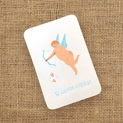 Букет «Мини-открытка «В самое сердце» / PrintMyFlowers 00192»