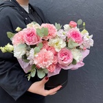 Буше: цветы в шляпной коробке в Санкт-Петербурге - Фотография 6