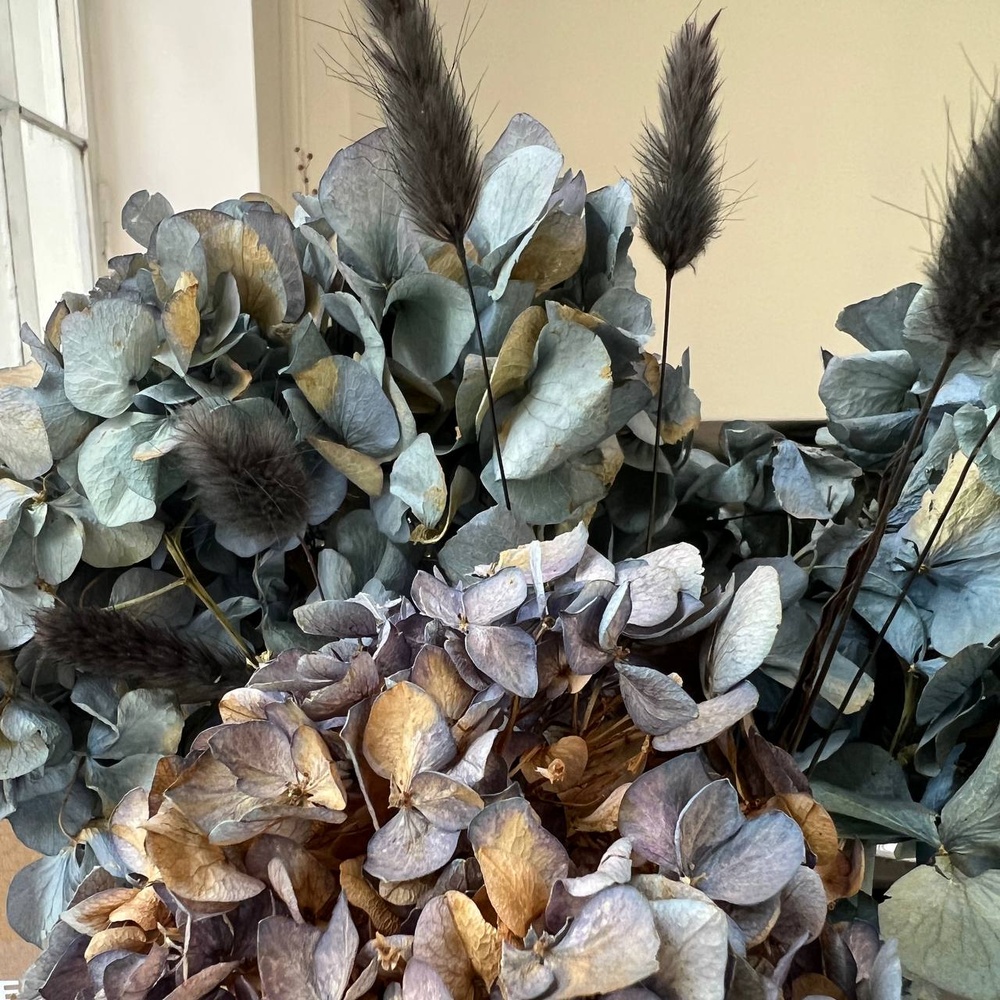 Экобокс: сухоцветы Гортензия и Лагурус