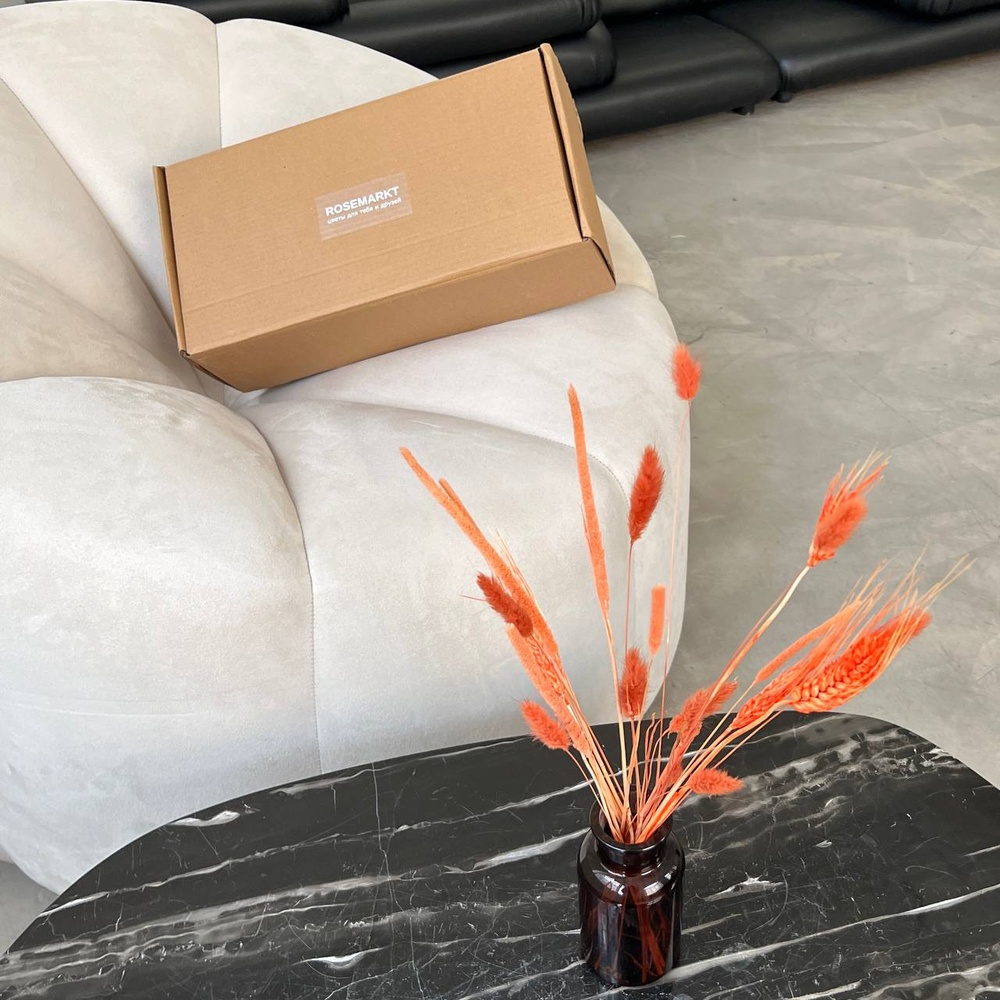 Экобокс: сухоцветы Лагурус, Бабала и Тритикум