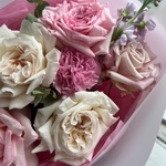 Матильда и ваниль: букет из ароматных пионовидных роз - Фотография 4