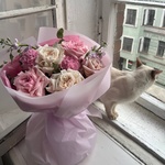 Матильда и ваниль: букет из ароматных пионовидных роз - Фотография 5