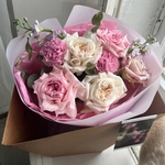 Матильда и ваниль: букет из ароматных пионовидных роз - Фотография 6