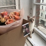 Кофейный носик: букет в кофейно-кремовых оттенках - Фотография 5