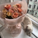 Кофейный носик: букет в кофейно-кремовых оттенках - Фотография 8