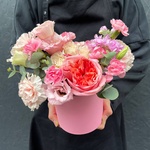 Лолли: цветочная композиция в розовой гамме - Фотография 1