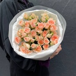 День 14: персиковые розы в лаконичной упаковке в Санкт-Петербурге - Фотография 7