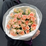 День 14: персиковые розы в лаконичной упаковке - Фотография 2