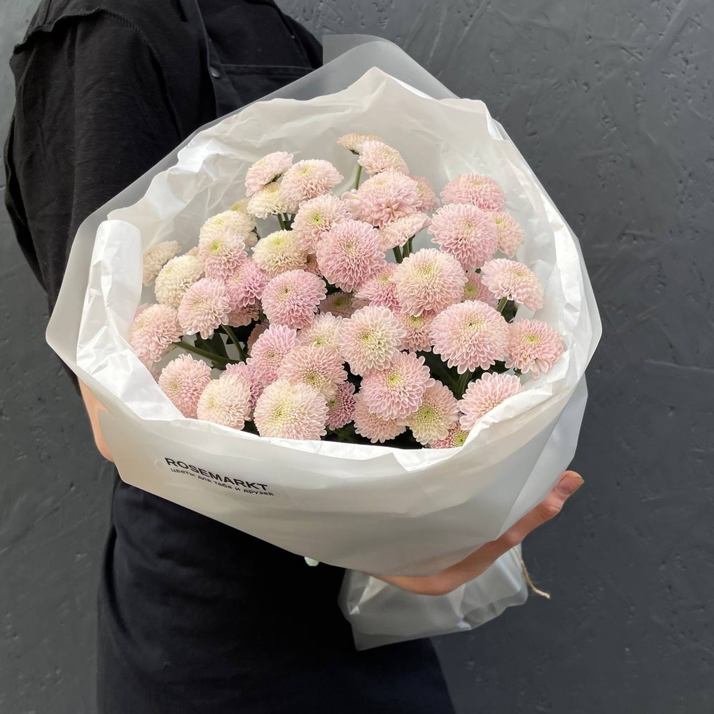 Черничный пай: стойкие хризантемы в лаконичной упаковке