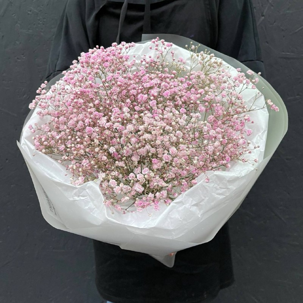 Розовый пони: 5 гипсофил в лаконичной упаковке