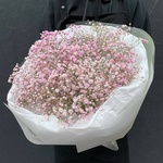 Розовый пони: 5 гипсофил в лаконичной упаковке - Фотография 5