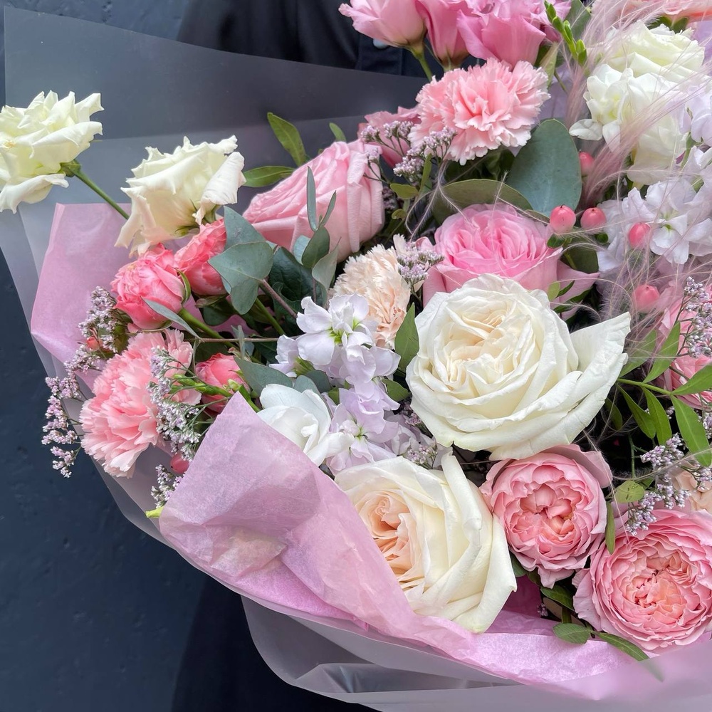 Пион-букет: нежный букет цветов за 17090