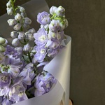 Сиреневый дым: стойкий дельфиниум и эвкалипт - Фотография 5