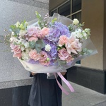 Сиреневый туман: авторский букет в сиреневой гамме - Фотография 3