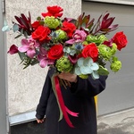 Гранатовый Джо: авторский букет в яркой гамме - Фотография 3