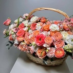 Венецианский купец: авторская корзина в нежной гамме - Фотография 1