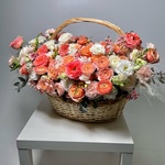 Венецианский купец: авторская корзина в нежной гамме - Фотография 4