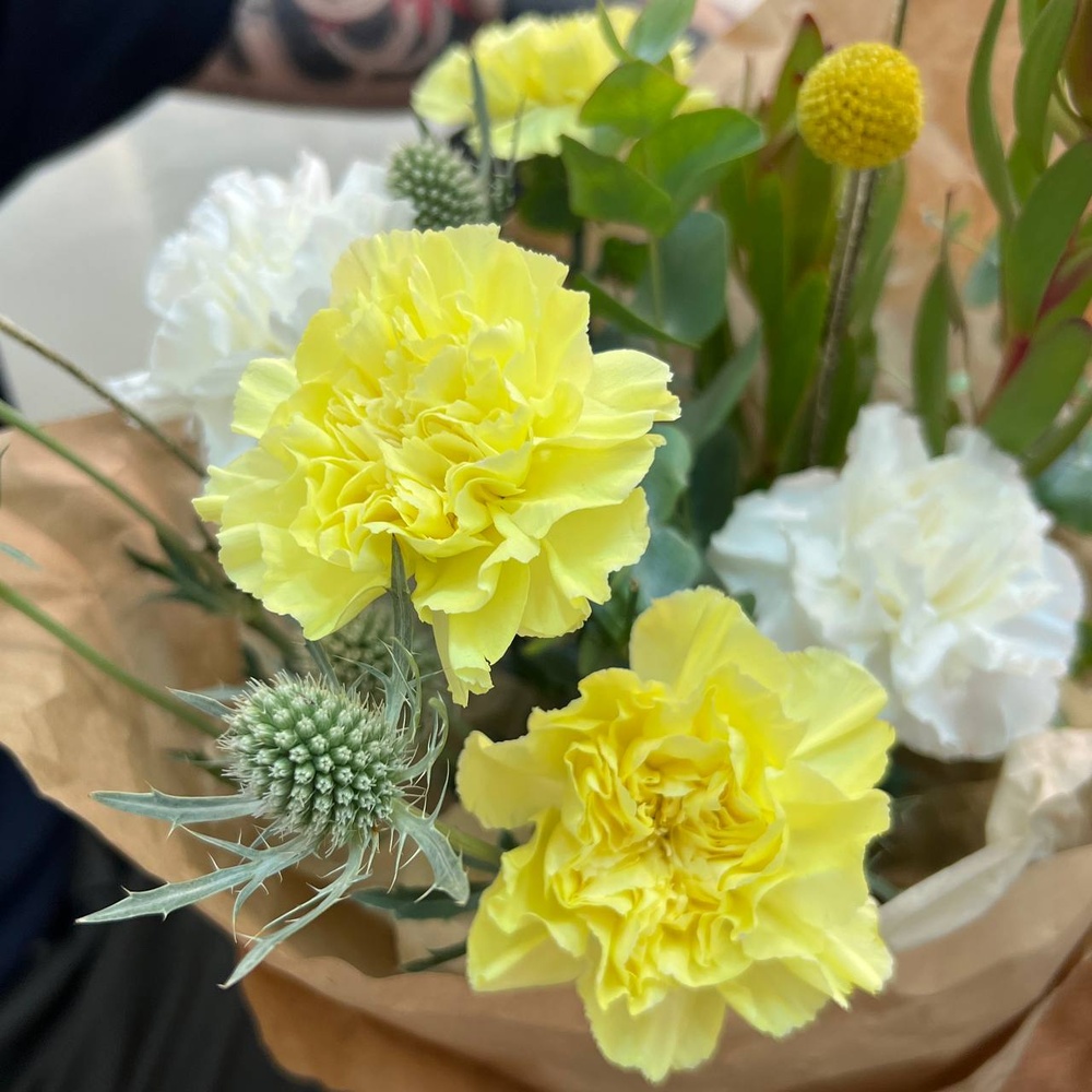 Моя попытка номер 5: кружевной диантус, эрингиум и краспедия