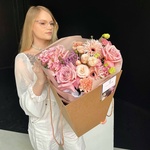 Черничный мусс: авторский букет в нежной гамме в Санкт-Петербурге  - Фотография 9