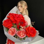 Сказочный Валентин: авторский букет в яркой гамме в Санкт-Петербурге - Фотография 2