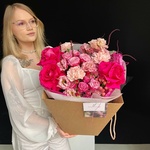 Букет любви: авторский букет в розовой гамме в Санкт-Петербурге - Фотография 6