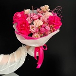 Букет любви: авторский букет в розовой гамме в Санкт-Петербурге - Фотография 8