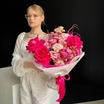Букет любви: авторский букет в розовой гамме в Санкт-Петербурге - Фотография 12