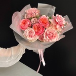 Свет моих очей: авторский букет с французскими розами  в Санкт-ПетербургеСвет моих очей: авторский букет с французскими розами  в Санкт-Петербурге - Фотография 5