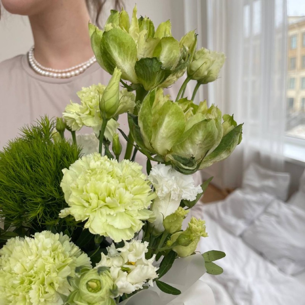 Немного о зеленом: роза Вегги, мятные диантусы и другие цветы