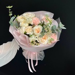 Постучись в мою дверь: авторский букет в нежной гамме в Санкт-Петербурге - Фотография 7