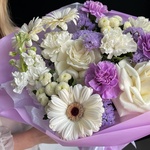 Подари мне весну: авторский букет в нежной гамме в Санкт-Петербурге - Фотография 7