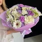 Подари мне весну: авторский букет в нежной гамме в Санкт-Петербурге - Фотография 4