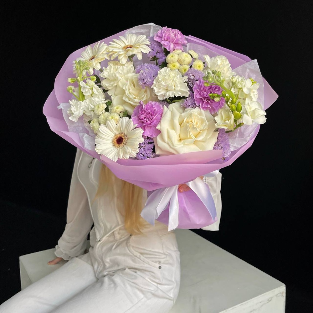 Подари мне весну: авторский букет в нежной гамме