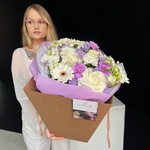 Подари мне весну: авторский букет в нежной гамме в Санкт-Петербурге - Фотография 2