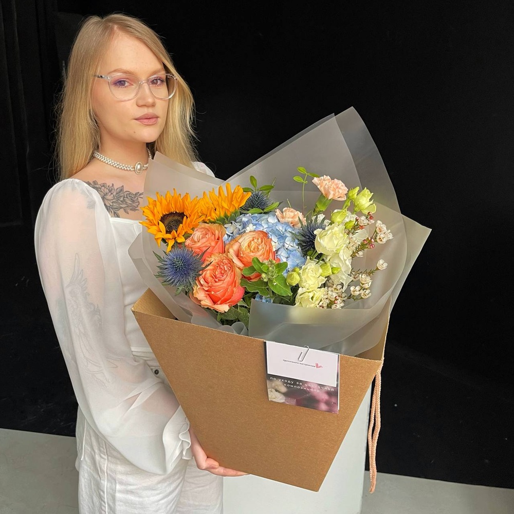 500 дней лета: авторский букет в нежной гамме