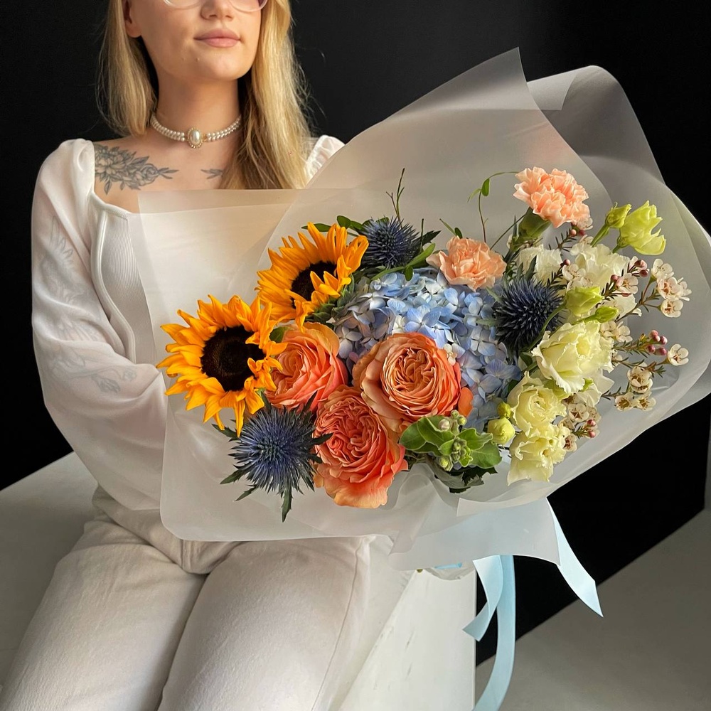 500 дней лета: авторский букет в нежной гамме