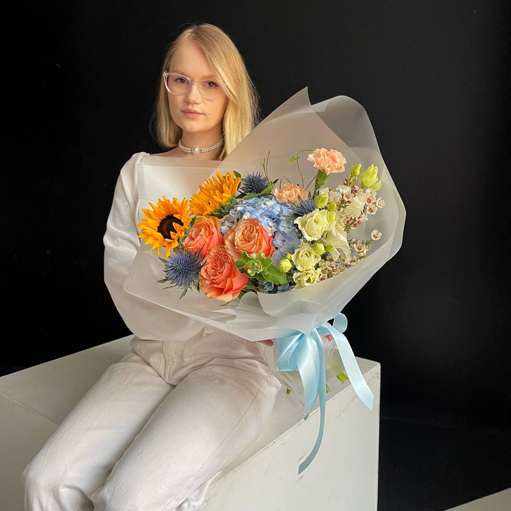 500 дней лета: авторский букет в нежной гамме