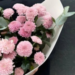 Блуберри: цветочный кулек с кустовыми сантини в Санкт-Петербурге - Фотография 5