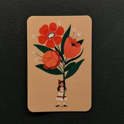 Букет «Мини-открытка 6х9 см 