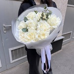 Одетта: букет с пионовидными розами из лебединого озера - Фотография 5