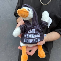 Букет «Мягкая игрушка Гусь «‎Сын маминой подруги»‎»
